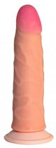 Реалистичный телесный фаллоимитатор с присоской №69 - 17 см., цвет телесный - МиФ
