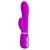 Вибромассажер с функцией ротации и клиторальным стимулятором Baile PrettyLove Ternence, цвет розовый - Baile
