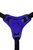 Фиолетовый силиконовый страпон - 14,5 см, цвет фиолетовый/черный - Toyfa
