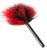 Красно-черная пуховка Mini Feather - 21 см., цвет красный/черный - ORION