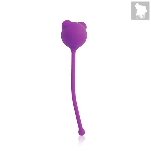 Фиолетовый вагинальный шарик с ушками Cosmo, цвет фиолетовый - Bioritm