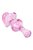 Розовая фигурная анальная втулка - 9,8 см., цвет розовый - Sexus