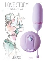 Сиреневое виброяйцо Mata Hari с пультом ДУ, цвет сиреневый - Lola Toys