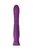 Фиолетовый гибкий вибратор Lupin с ребрышками - 22 см., цвет фиолетовый - Toyfa