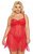 Сорочка бэби-долл Carla, цвет красный, 3XL - SoftLine Collection (SLC)