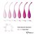 Набор из 6 розовых вагинальных шариков FemmeFit Pelvic Muscle Training Set, цвет розовый - FeelzToys