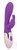 Фиолетовый вибромассажер с клиторальным зайчиком, цвет фиолетовый - Bioritm