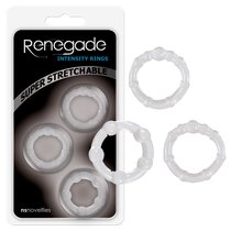 Набор эрекционных колец Renegade - Intensity Rings, цвет прозрачный - NS Novelties