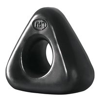Черное треугольное эрекционное кольцо RENEGADE JUNK PUSHER, цвет черный - NS Novelties