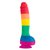 Фаллоимитатор Colours - Pride Edition - 8" Dong - Rainbow, цвет разноцветный - NS Novelties