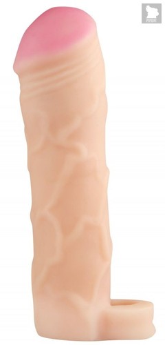 Телесный реалистичный фаллоудлинитель с петлей - 16 см., цвет телесный - МиФ