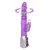 Вибромассажер с ротацией, поступательными движениями и стимуляцией клитора - 29,5 см, цвет фиолетовый - Baile