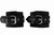 Черные наручники с фиксацией на двух карабинах, цвет черный - МиФ