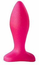 Розовая анальная пробка - 9 см., цвет розовый - Lovetoy (А-Полимер)