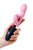 Розовый вибромассажер Ornella с клиторальным стимулятором - 21,5 см., цвет розовый - Eromantica