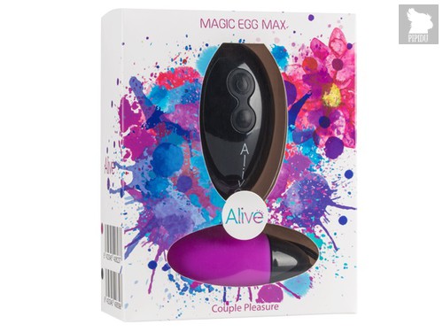 Фиолетовое виброяйцо Magic egg с пультом управления, цвет фиолетовый - Adrien Lastic