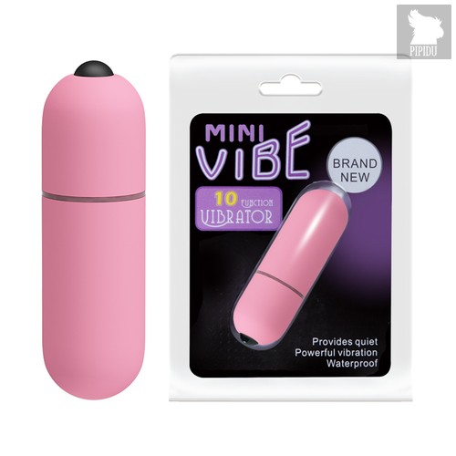 Baile Mini Vibe Розовая компактная вибропуля, цвет розовый - Baile