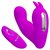 Лиловый вибростимулятор с клиторальным отростком Josephine, цвет лиловый - Baile