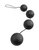 Анальная цепочка из 4 шариков Deluxe Vibro Balls, цвет черный - Pipedream