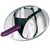 Фиолетовый женский страпон Leather Strap On Satisfy-Her - 19 см, цвет фиолетовый - Pipedream