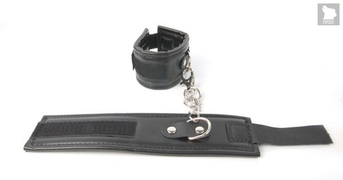 Черные наручники на липучке, цвет черный - Eroplant