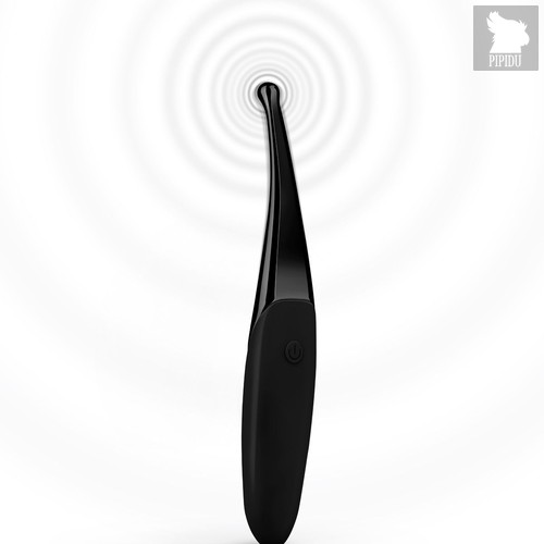 Черный точечный вибромассажер Senzi Vibrator - 14,7 см., цвет черный - EDC Wholesale