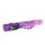 Фиолетовый вибратор-ротатор с клиторальным отростком - 21 см, цвет фиолетовый - Baile
