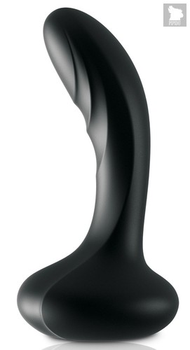 Черный массажер простаты Ultimate Silicone P-Spot Massager - 13,9 см., цвет черный - Pipedream