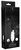 Черный вибратор Astraea с узеньким кончиком - 20,8 см., цвет черный - Shots Media