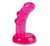 Анальный стимулятор Pink Jelly Teaser - Medium 4.5", с ребрами, цвет розовый - California Exotic Novelties