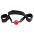 Кляп-наручники с красным шариком Breathable Ball Gag Restraint, цвет красный/черный - Pipedream