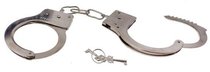 Серебристые металлические наручники с ключиками - Сима-Ленд