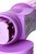 Фиолетовый вибратор High-Tech fantasy с бабочкой для клитора - 22,4 см, цвет фиолетовый - Toyfa