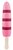 Оригинальный розовый вибромассажер-эскимо - 15,5 см., цвет розовый - Nanma (NMC)
