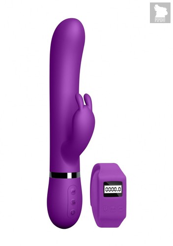 Фиолетовый вибромассажер-кролик Kegel Rabbit с браслетом - 22,5 см., цвет фиолетовый - Shots Media