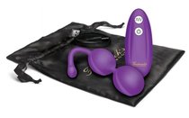 Фиолетовые вагинальные шарики с пультом ДУ, цвет фиолетовый - Fredericks of hollywood