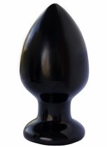 Чёрная анальная пробка MAGNUM 9 - 13 см., цвет черный - Lovetoy (А-Полимер)