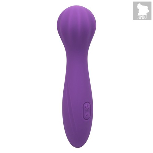 Фиолетовый вибромассажер Stella Liquid Silicone “O” Wand - 17,75 см., цвет фиолетовый - California Exotic Novelties