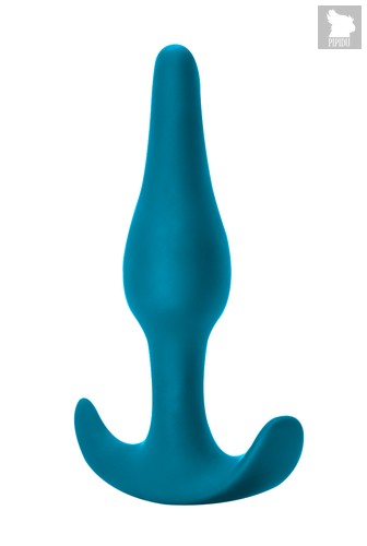 Бирюзовая анальная пробка Starter - 10,5 см, цвет синий - Lola Toys
