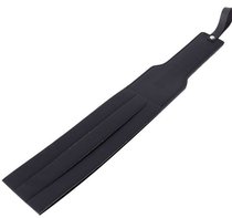 Черная удлиненная гладкая шлепалка - 37 см., цвет черный - Bioritm