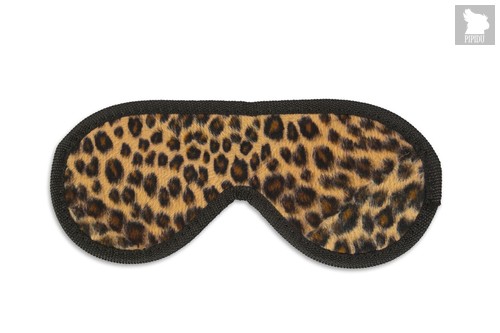 Закрытая маска леопардовой расцветки, цвет леопард - Пикантные штучки