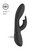 Черный вибромассажер-кролик Zosia - 21,3 см., цвет черный - Shots Media