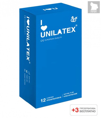 Презервативы Unilatex - Natural Plain, 12 шт. - Unilatex