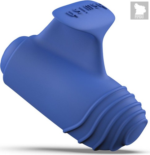 Синий вибростимулятор на пальчик Bteased Basic Finger Vibrator, цвет синий - B Swish