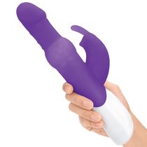 Фиолетовый вибратор с вращающимися шариками - 26,3 см., цвет фиолетовый - Rabbit Essentials
