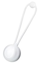 Белый вагинальный шарик LILY, цвет белый - Toyfa