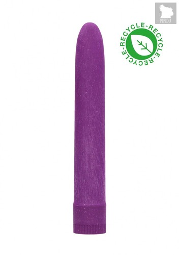 Фиолетовый эко-вибромассажер Natural Pleasure - 17,7 см., цвет фиолетовый - Shots Media