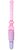 Тонкий розовый вибратор для анальной стимуляции - 25 см, цвет розовый - Baile