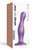 Фиолетовая насадка Strap-On-Me Dildo Plug Curvy size L, цвет фиолетовый - Strap-on-me