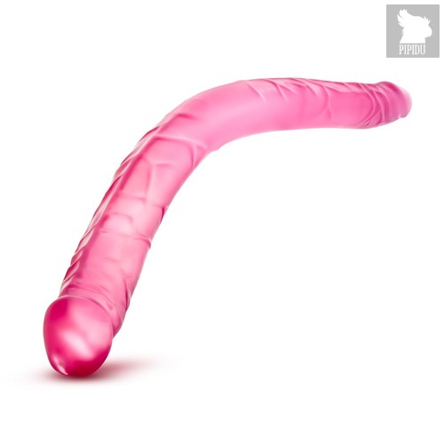 Розовый двусторонний фаллоимитатор B Yours 16" Double Dildo - 40,6 см., цвет розовый - Blush Novelties